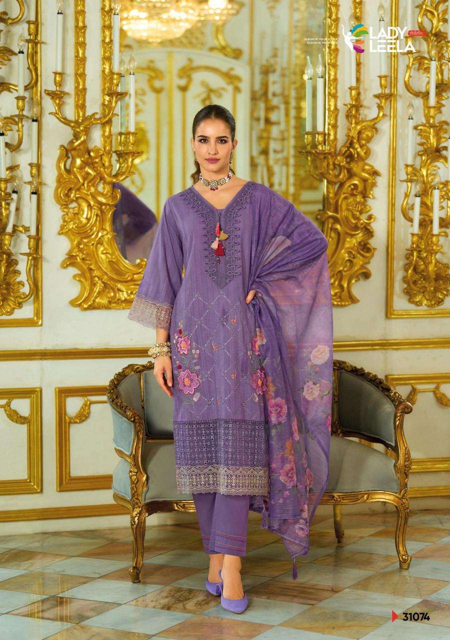 Lady Leela Presents Summer Saga Cotton Embroidery Readymade Catalog Wholesaler And Exporter 
