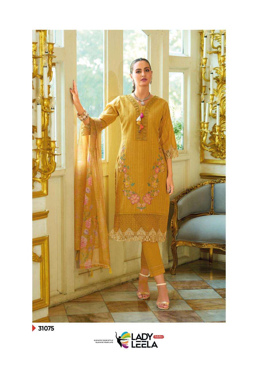 Lady Leela Presents Summer Saga Cotton Embroidery Readymade Catalog Wholesaler And Exporter 