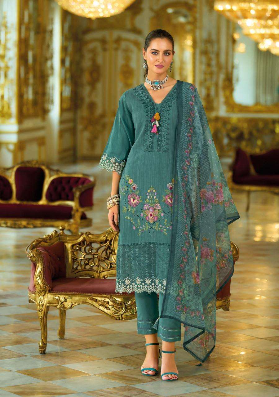 Lady Leela Presents Summer Saga Cotton Embroidery Readymade Catalog Wholesaler And Exporter 