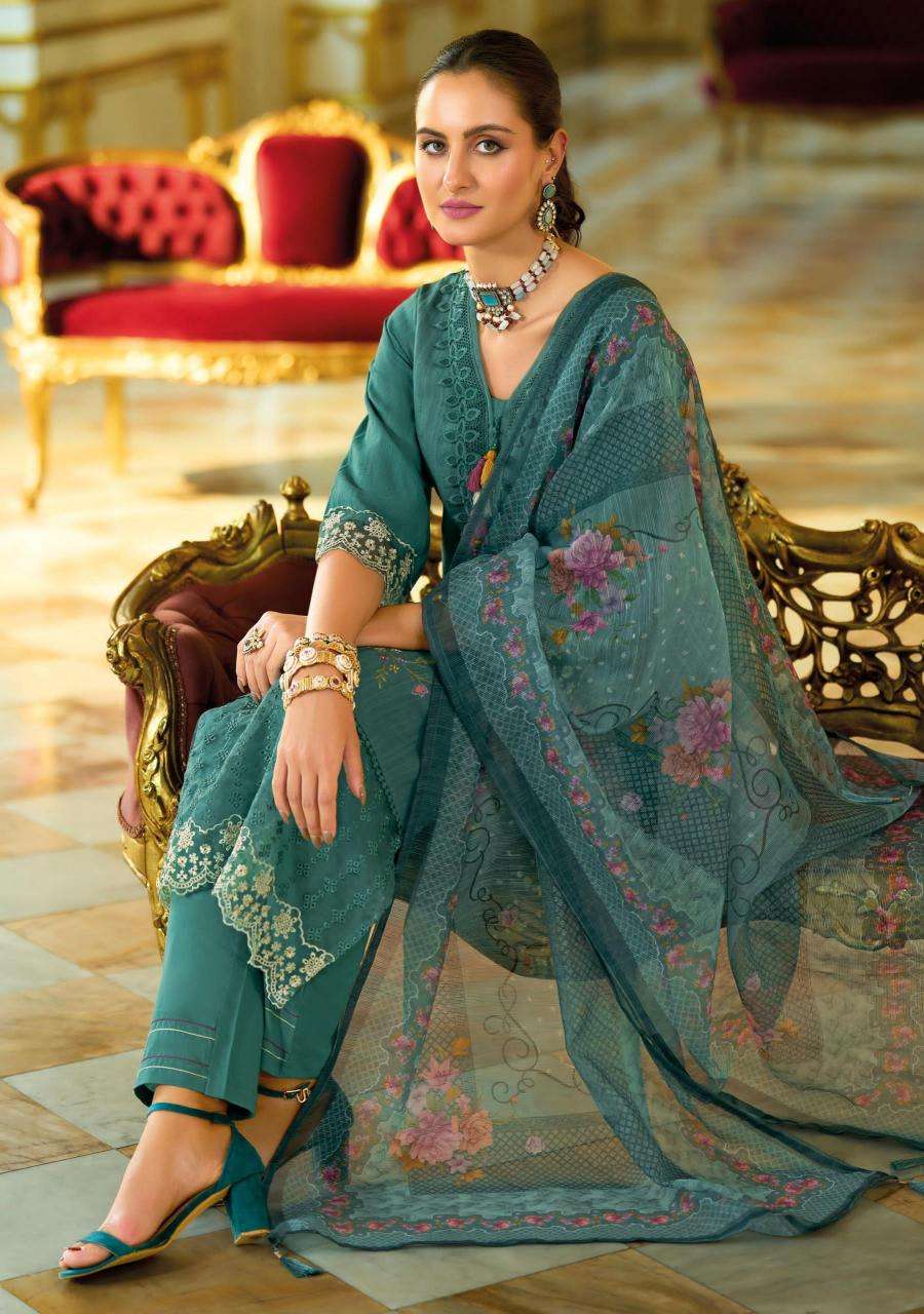 Lady Leela Presents Summer Saga Cotton Embroidery Readymade Catalog Wholesaler And Exporter 