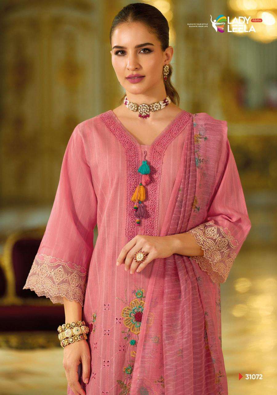 Lady Leela Presents Summer Saga Cotton Embroidery Readymade Catalog Wholesaler And Exporter 