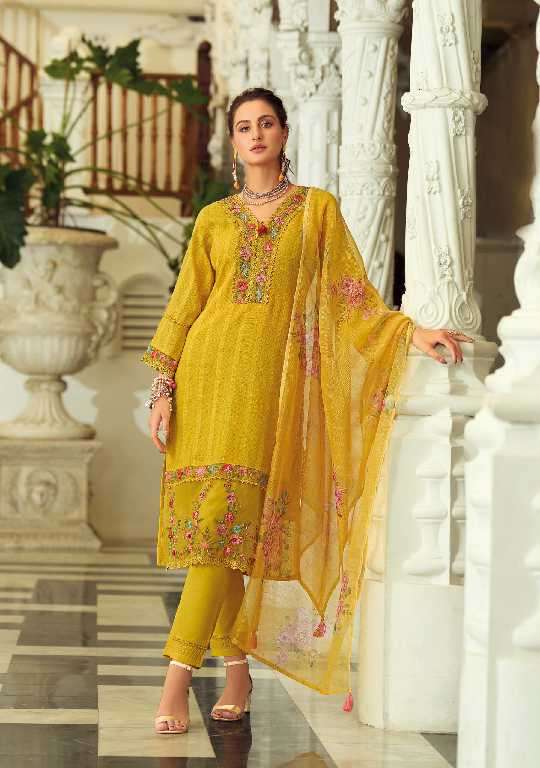 Lady Leela Presents Summer Trends Vol-2 Wholesale Handwork And Embroidery Work 3 Piece Catalog Wholesaler And Exporter 