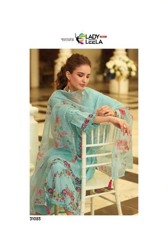 Lady Leela Presents Summer Trends Vol-2 Wholesale Handwork And Embroidery Work 3 Piece Catalog Wholesaler And Exporter 