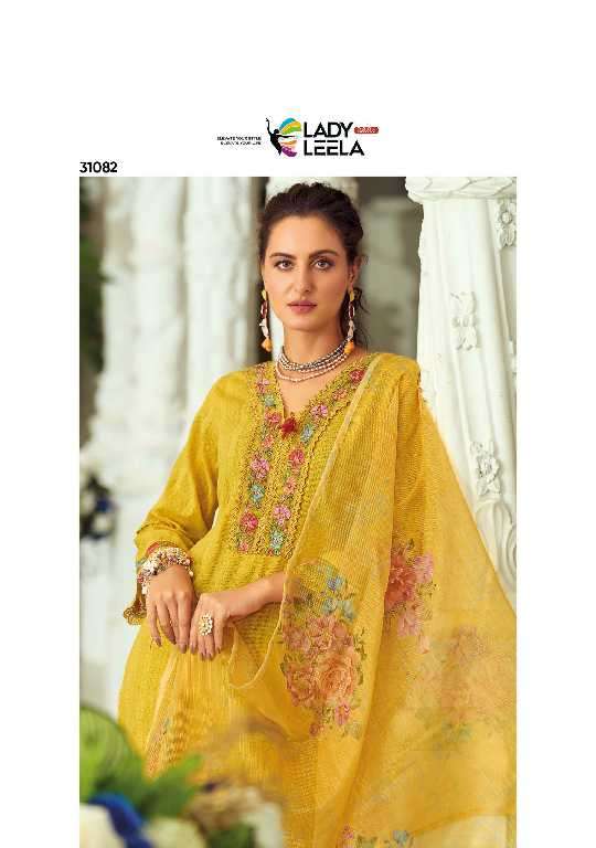 Lady Leela Presents Summer Trends Vol-2 Wholesale Handwork And Embroidery Work 3 Piece Catalog Wholesaler And Exporter 