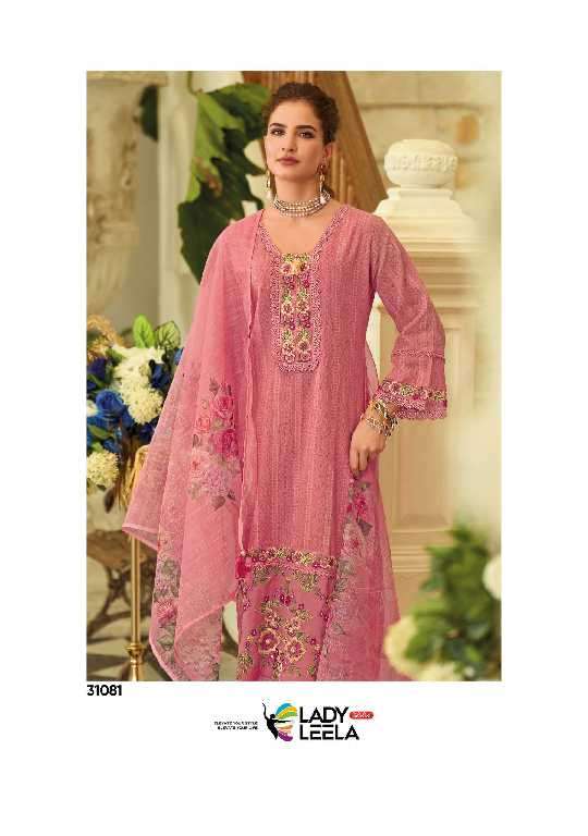 Lady Leela Presents Summer Trends Vol-2 Wholesale Handwork And Embroidery Work 3 Piece Catalog Wholesaler And Exporter 