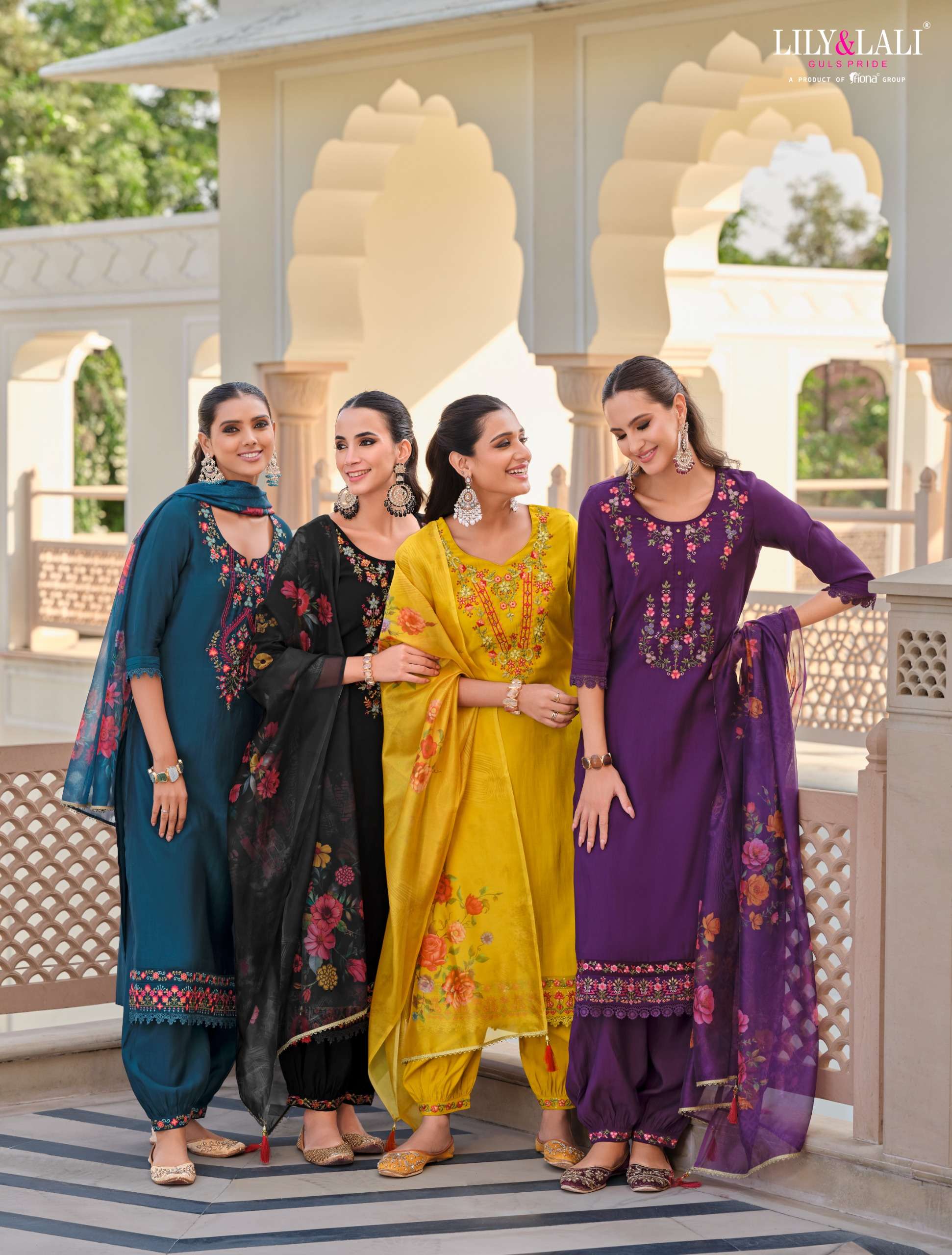 LILY & LALI PRESENTS AFGHANI VOL-5 FANCY KURTIS CATALOG WHOLESALER AND EXPORTER IN SURAT