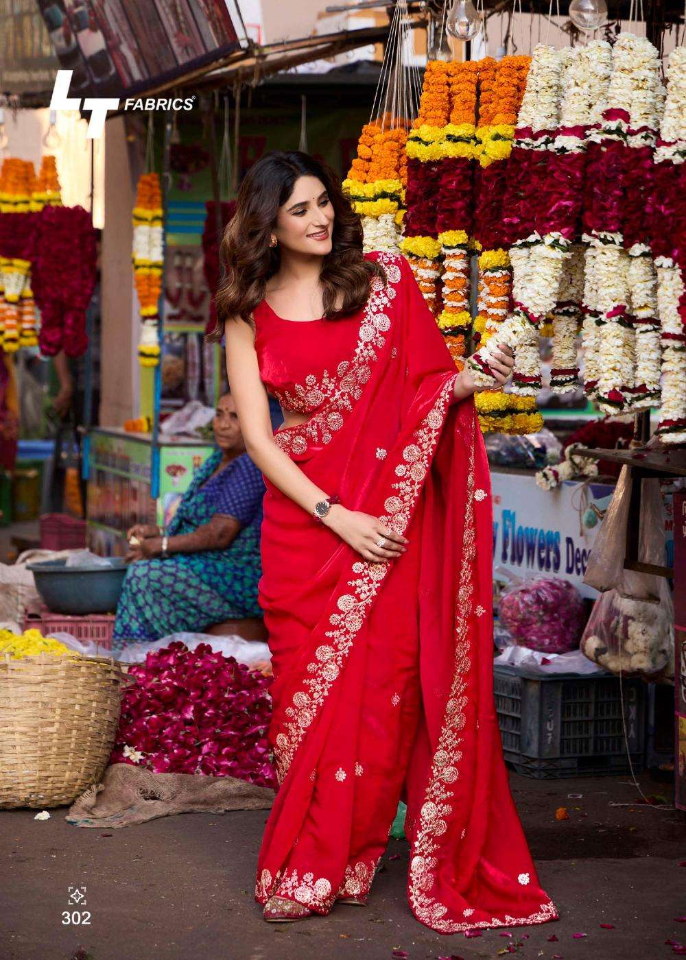 LT Fabrics Lighting Vol-3 Malai Silk Trendy Sarees Catalog Wholesaler And Exporter  