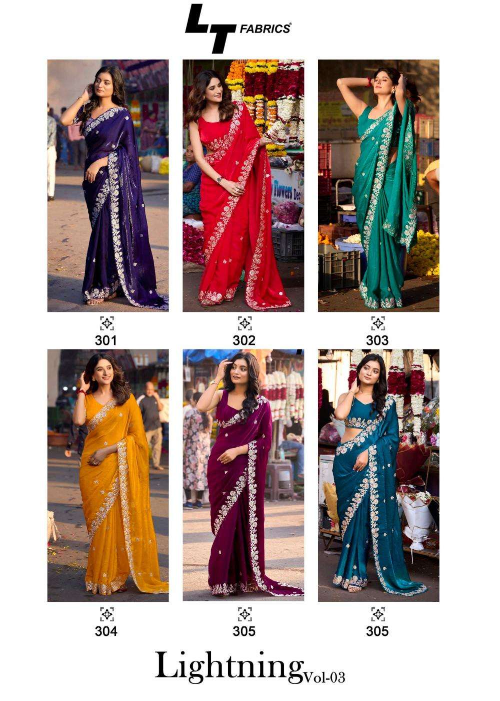 LT Fabrics Lighting Vol-3 Malai Silk Trendy Sarees Catalog Wholesaler And Exporter  