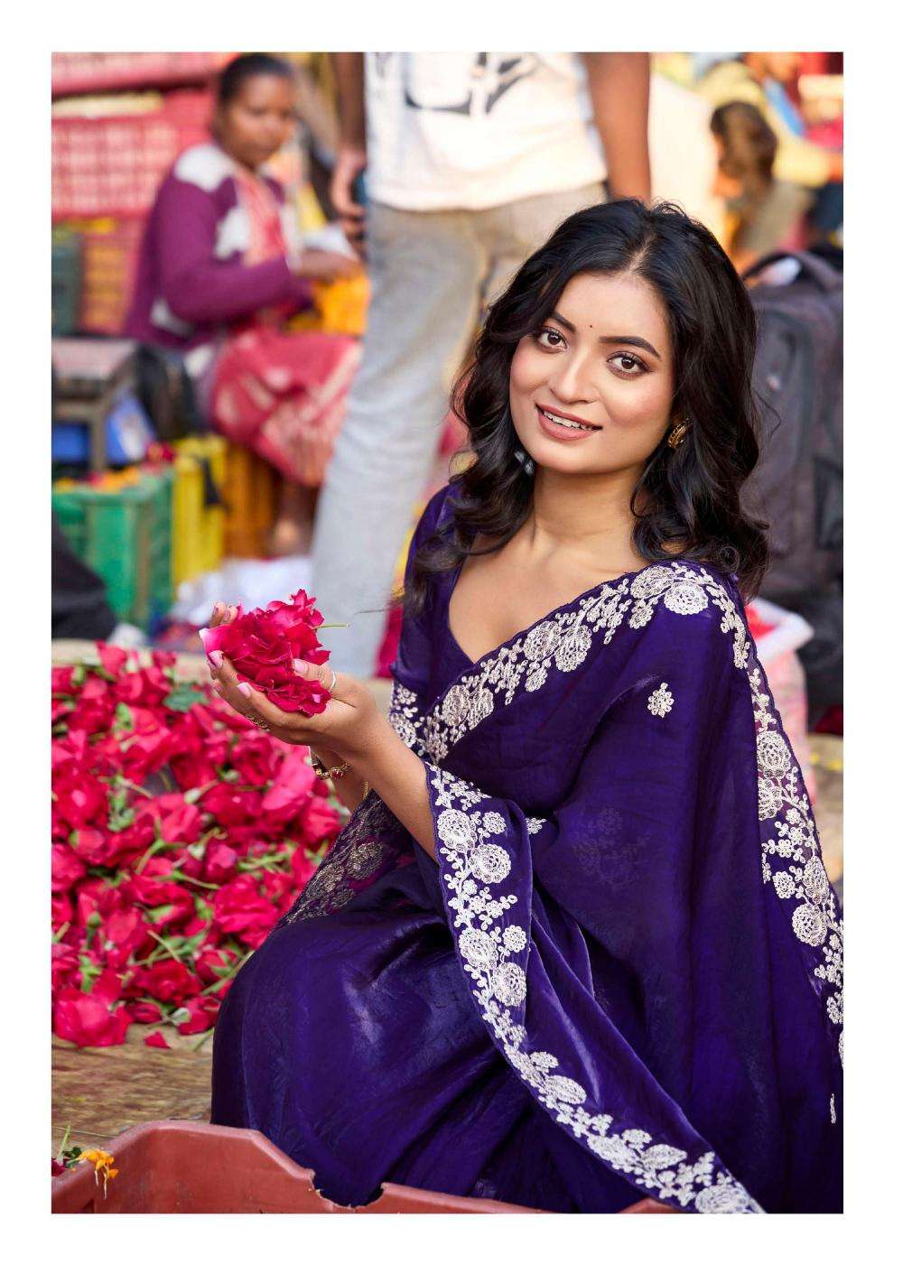 LT Fabrics Lighting Vol-3 Malai Silk Trendy Sarees Catalog Wholesaler And Exporter  