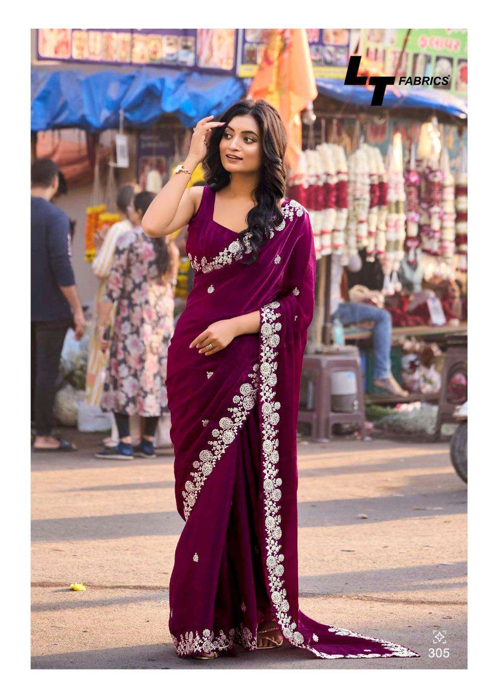 LT Fabrics Lighting Vol-3 Malai Silk Trendy Sarees Catalog Wholesaler And Exporter  