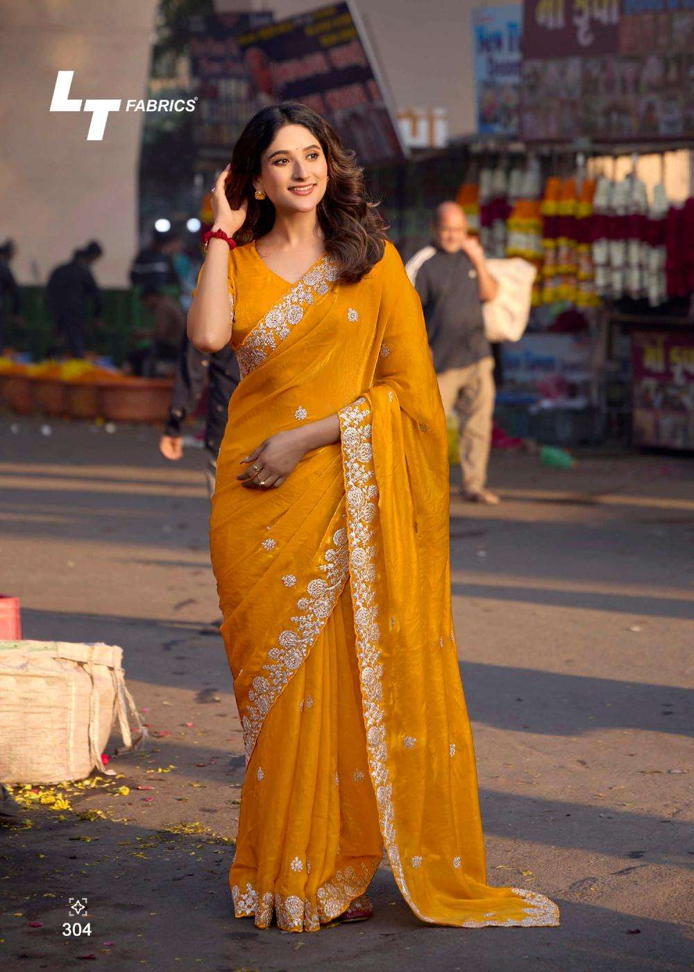 LT Fabrics Lighting Vol-3 Malai Silk Trendy Sarees Catalog Wholesaler And Exporter  