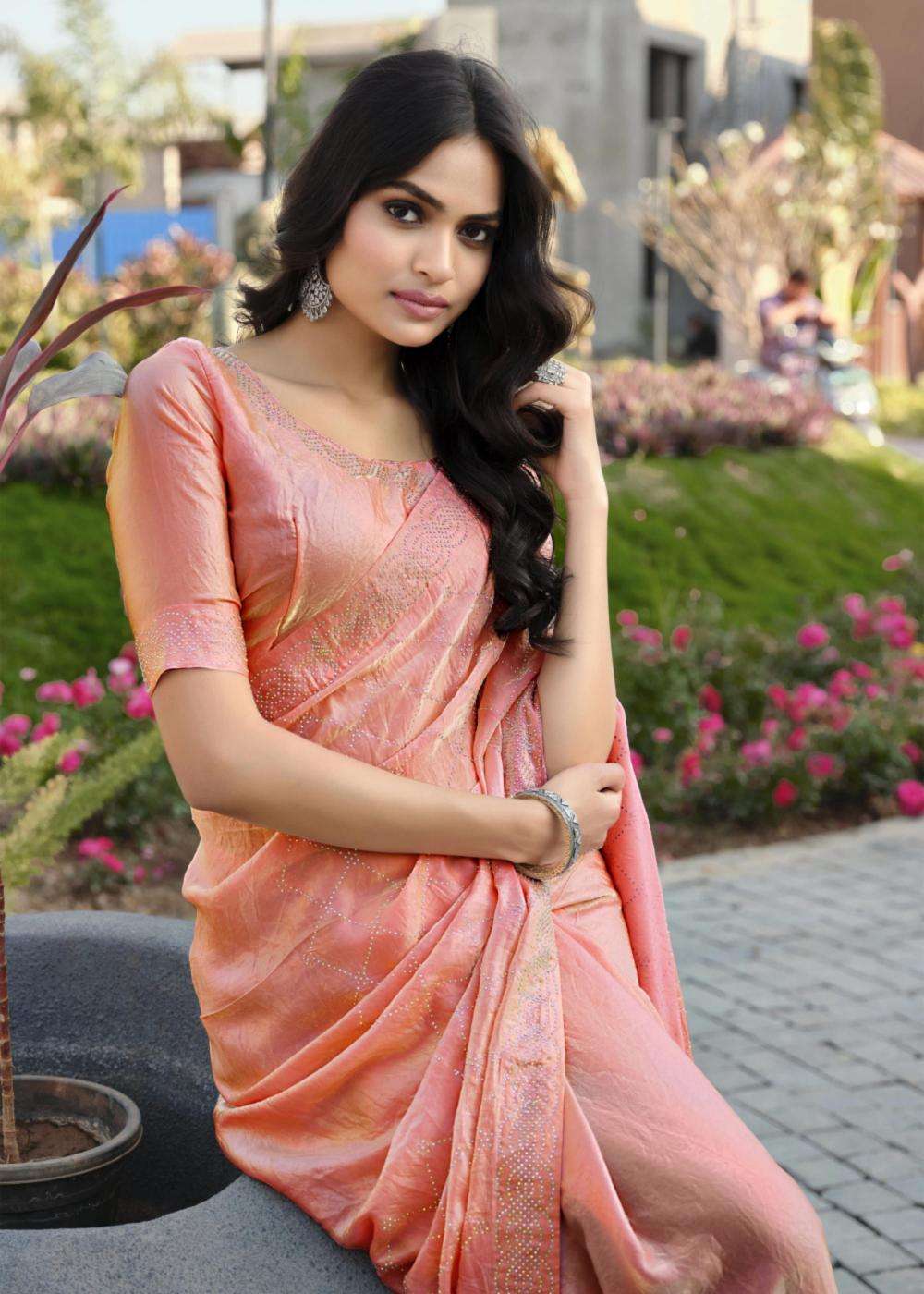 LT Fabrics Presents Primark Vol-6 Malai Silk Regular Wear Saree Catalog Wholesaler And Exporter  