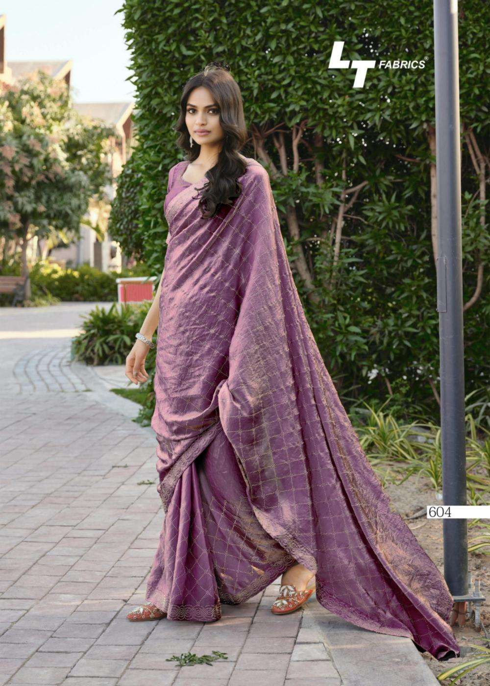 LT Fabrics Presents Primark Vol-6 Malai Silk Regular Wear Saree Catalog Wholesaler And Exporter  
