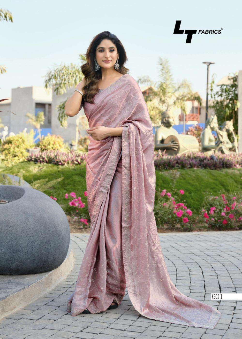 LT Fabrics Presents Primark Vol-6 Malai Silk Regular Wear Saree Catalog Wholesaler And Exporter  