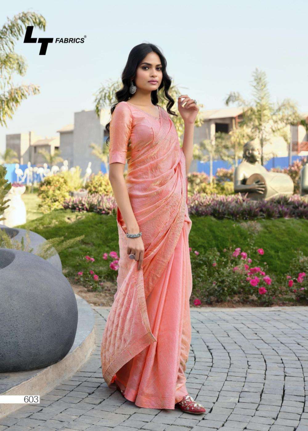 LT Fabrics Presents Primark Vol-6 Malai Silk Regular Wear Saree Catalog Wholesaler And Exporter  