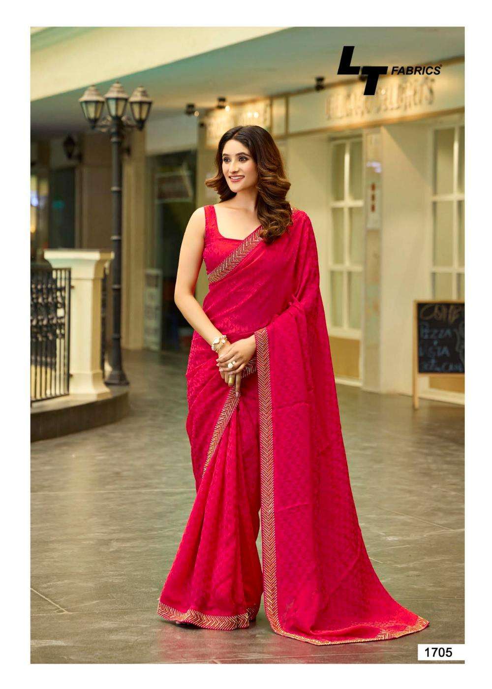 LT Fabrics Presents Signature Vol-17 Malai Silk Gorgeous Look Saree Catalog Wholesaler And Exporter 
