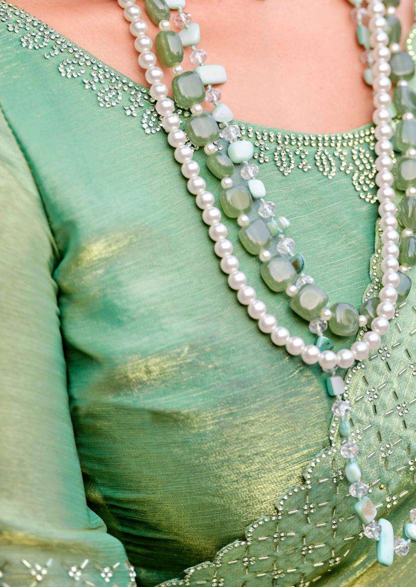 LT Fabrics presents silver stone vol-13 cosmos swarovski jharkan work shop trendy sarees catalog wholesaler and exporter 
