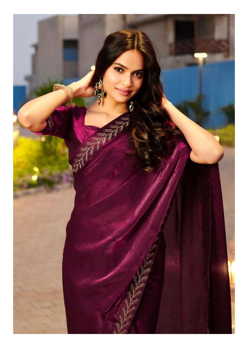lt fashion presents signature vol-10 cosmos hit design saree with fancy blouse catalog wholesaler and exporter in surat
