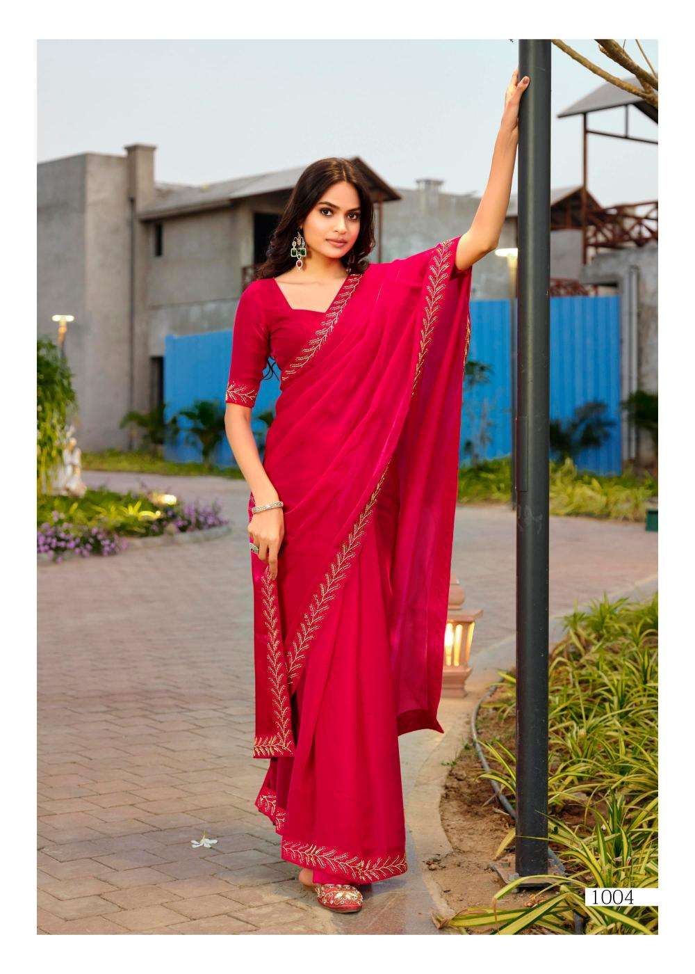 lt fashion presents signature vol-10 cosmos hit design saree with fancy blouse catalog wholesaler and exporter in surat