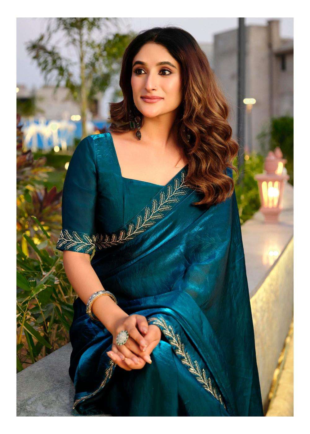 lt fashion presents signature vol-10 cosmos hit design saree with fancy blouse catalog wholesaler and exporter in surat