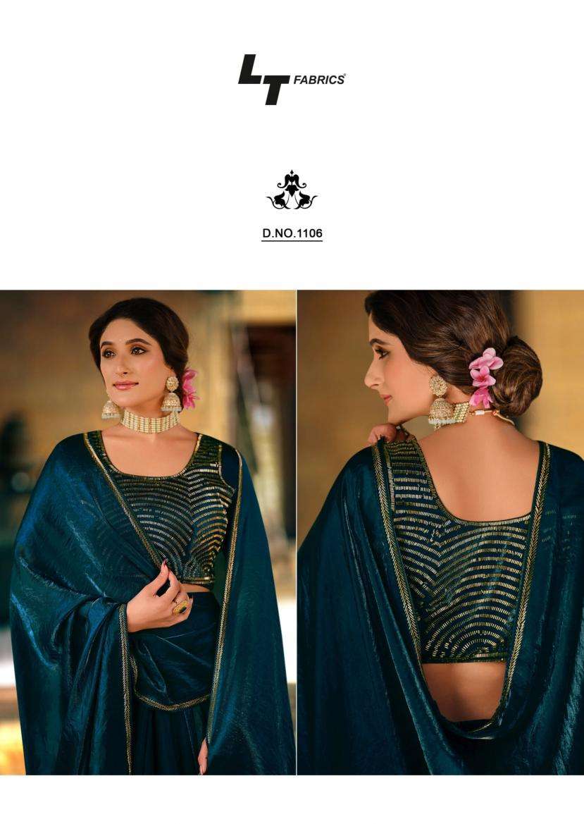 lt fashion presents silver stone vol -11 fashionable nylonxcatonic satin best saree catalog wholesaler and exporter 