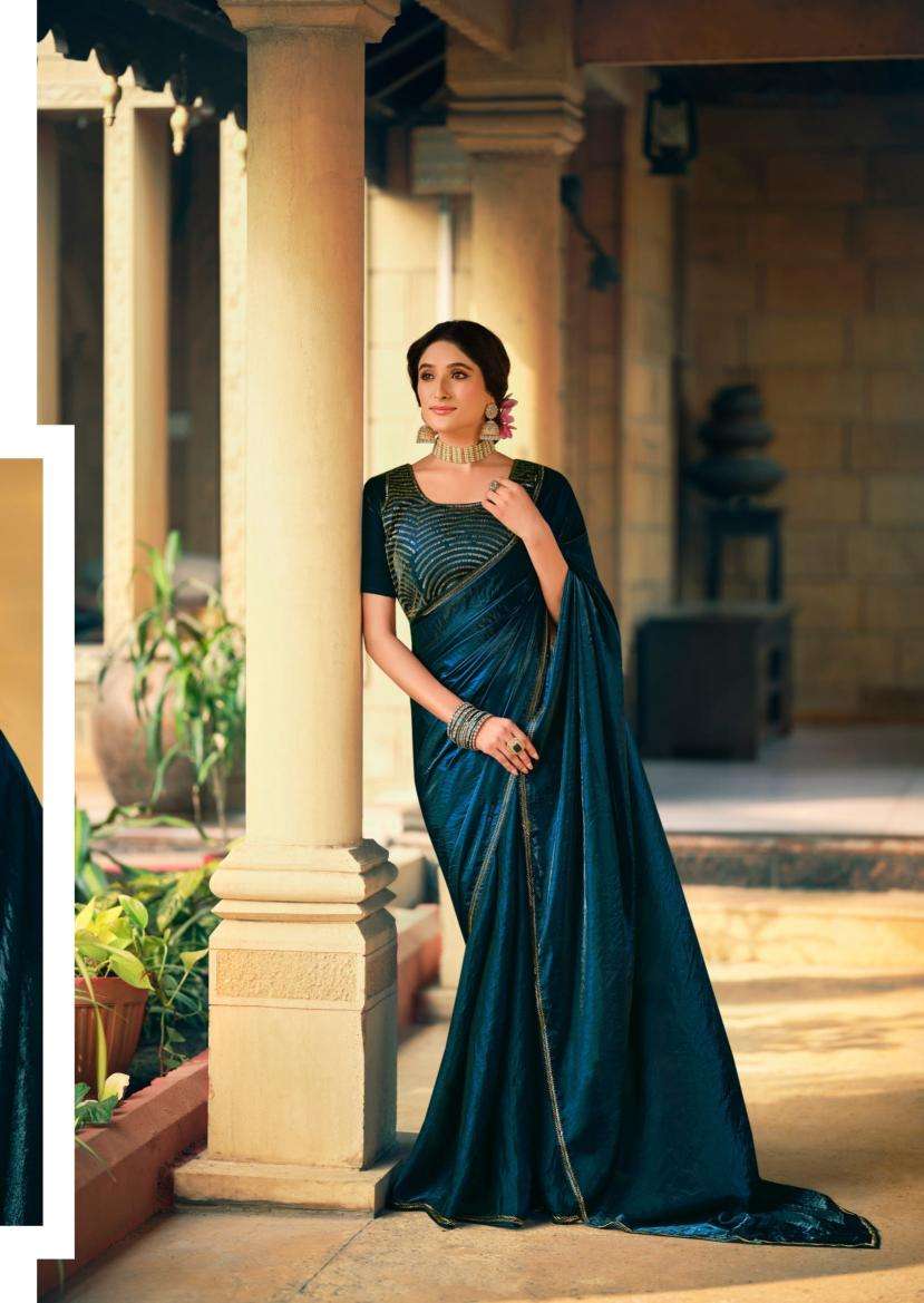 lt fashion presents silver stone vol -11 fashionable nylonxcatonic satin best saree catalog wholesaler and exporter 