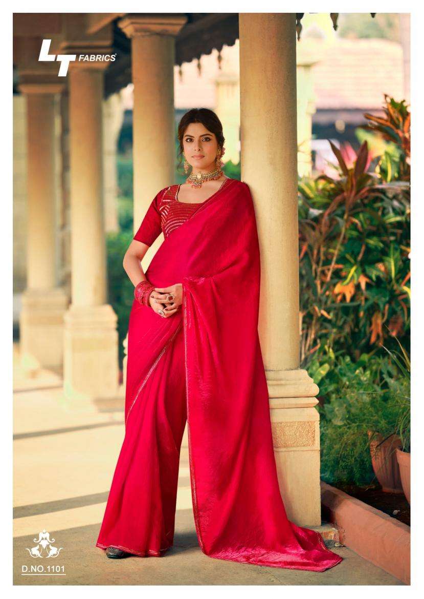 lt fashion presents silver stone vol -11 fashionable nylonxcatonic satin best saree catalog wholesaler and exporter 