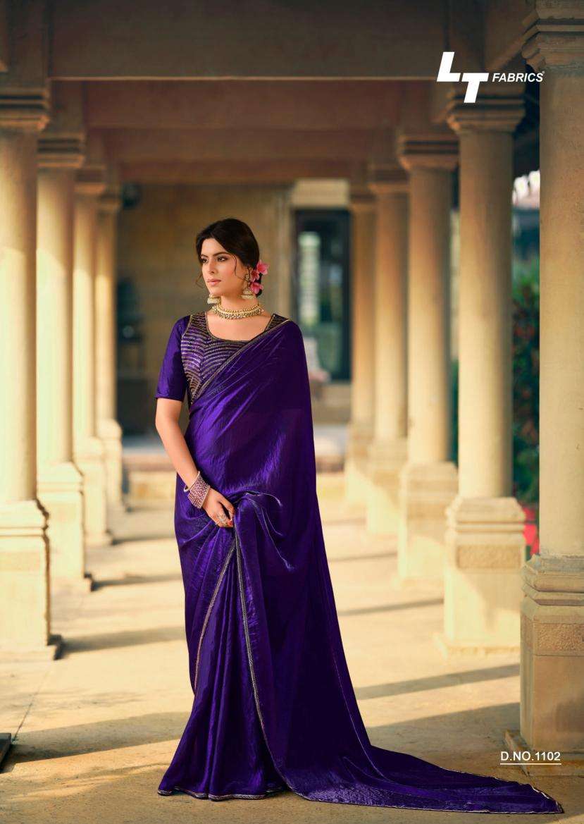 lt fashion presents silver stone vol -11 fashionable nylonxcatonic satin best saree catalog wholesaler and exporter 