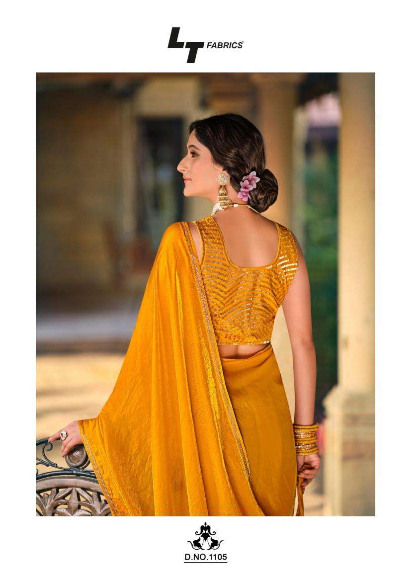 lt fashion presents silver stone vol -11 fashionable nylonxcatonic satin best saree catalog wholesaler and exporter 