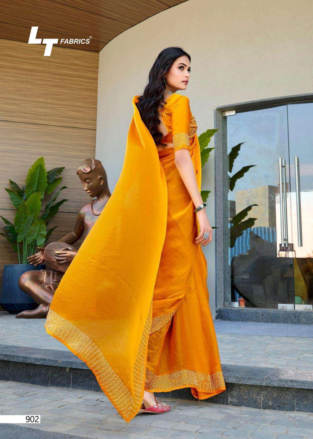 lt fashion signature vol-9 elegant style malai silk saree catalog wholesaler and exporter 