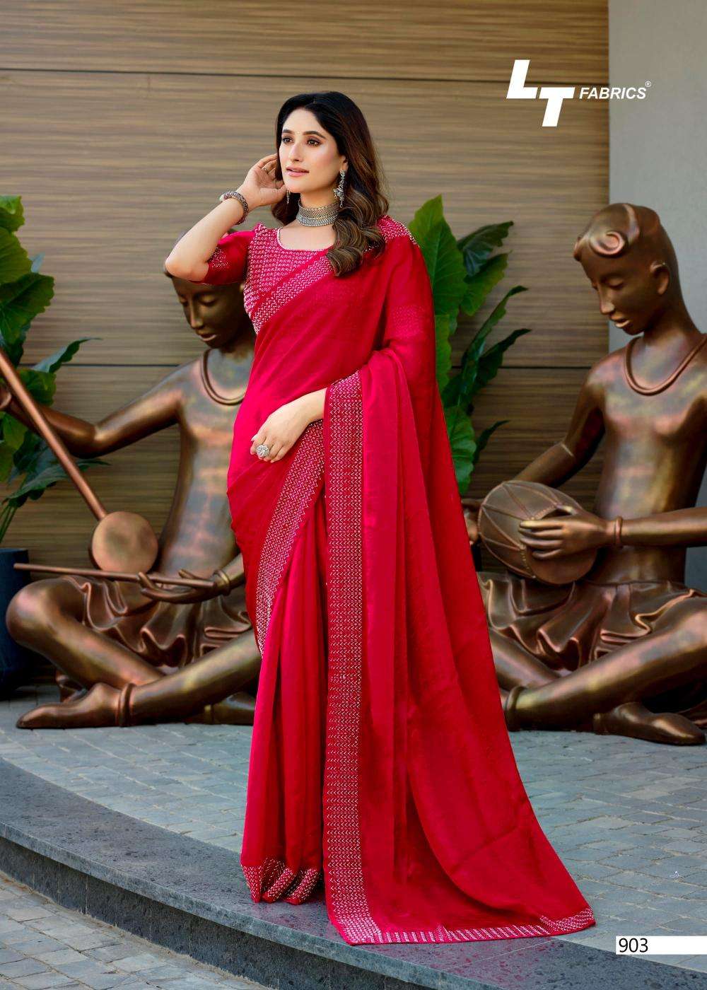 lt fashion signature vol-9 elegant style malai silk saree catalog wholesaler and exporter 