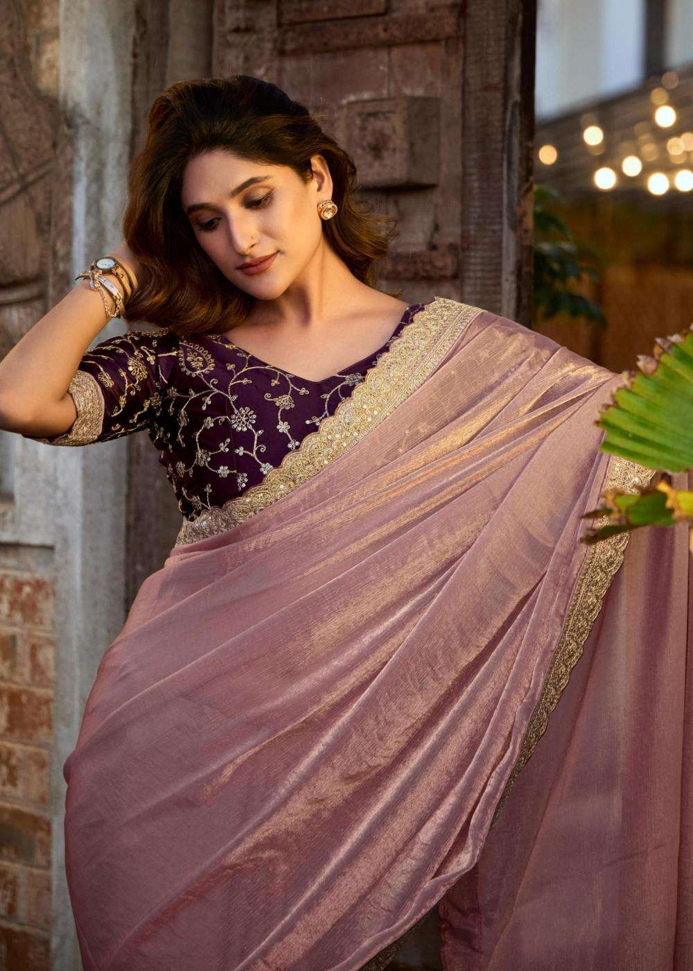 Lt Fashions Presents Magnolia Vol -1 Malai Silk Gorgeous Look Saree Catalog Wholesaler And Exporter In Surat