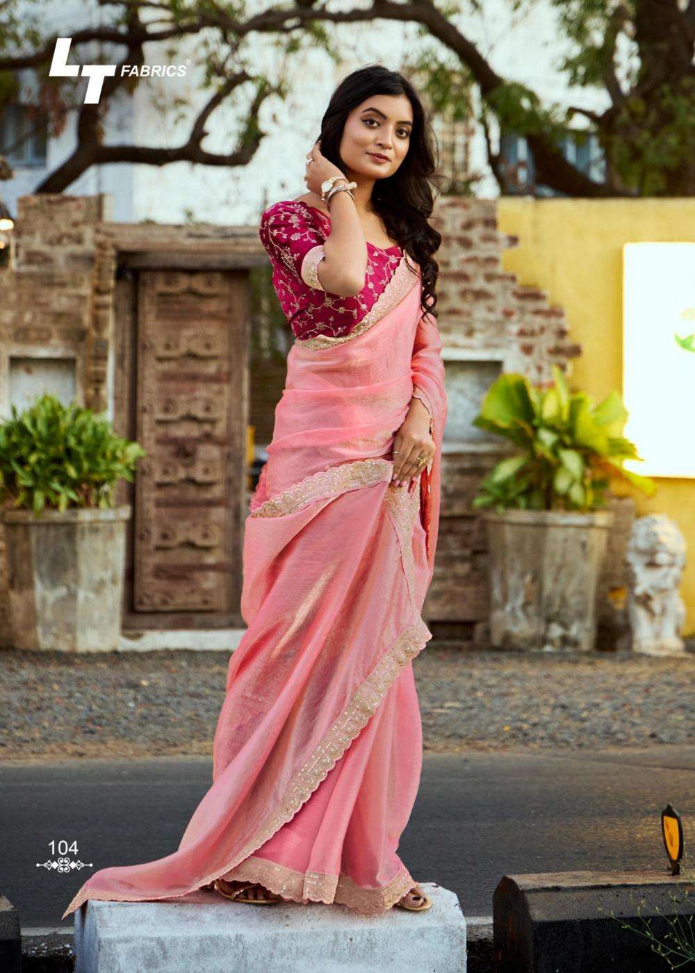 Lt Fashions Presents Magnolia Vol -1 Malai Silk Gorgeous Look Saree Catalog Wholesaler And Exporter In Surat