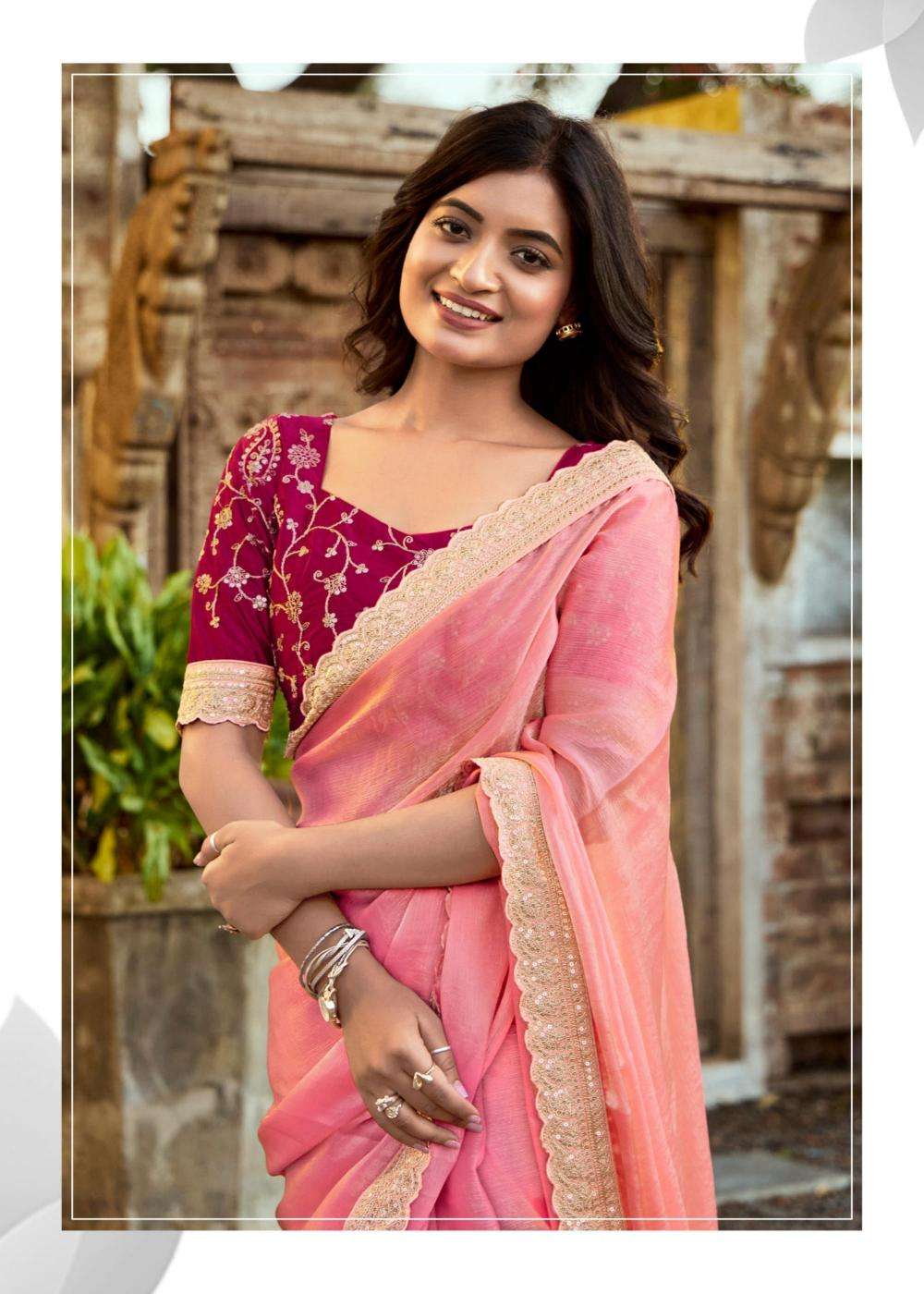 Lt Fashions Presents Magnolia Vol -1 Malai Silk Gorgeous Look Saree Catalog Wholesaler And Exporter In Surat