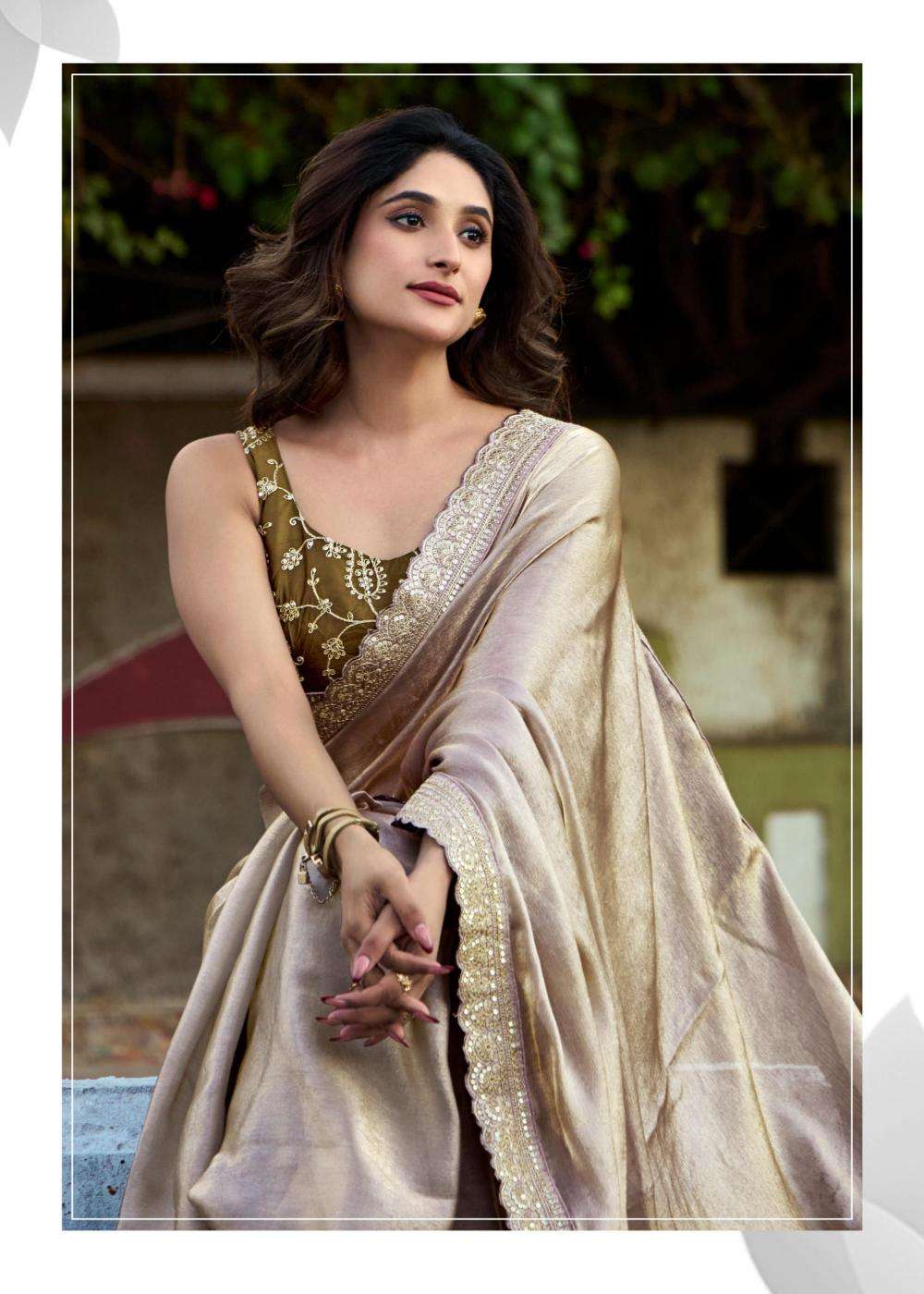 Lt Fashions Presents Magnolia Vol -1 Malai Silk Gorgeous Look Saree Catalog Wholesaler And Exporter In Surat