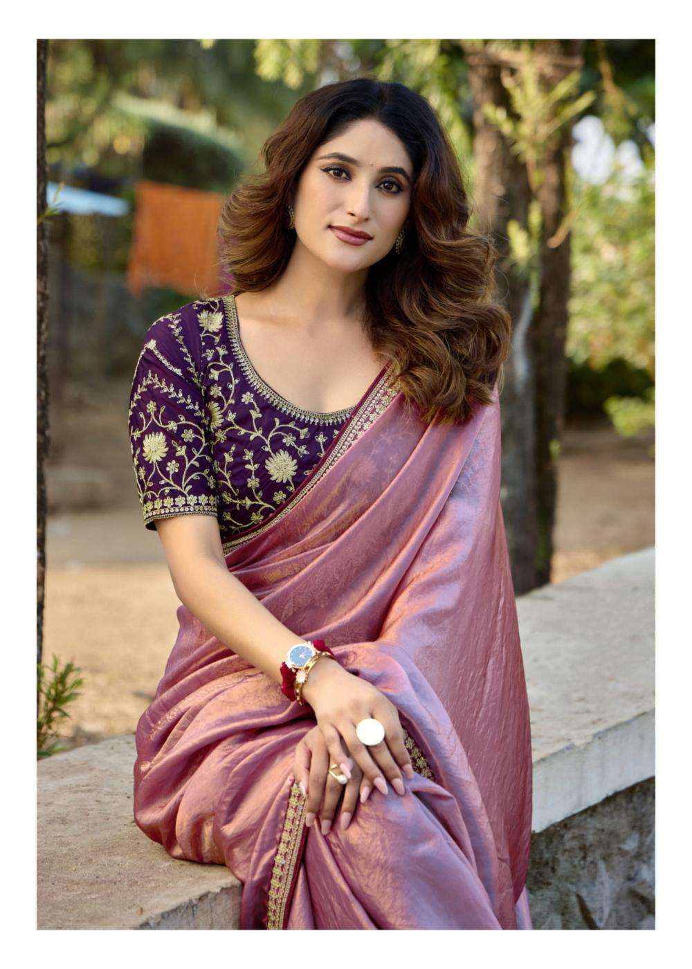 Lt Fashions Presents Magnolia Vol-4 Malai Silk Traditional Saree Catalog Wholesaler And Exporter 