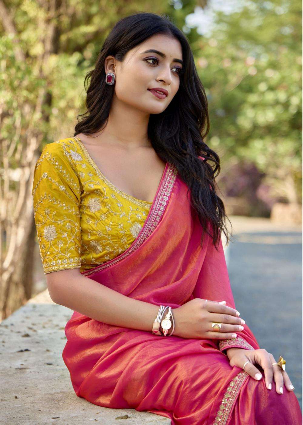 Lt Fashions Presents Magnolia Vol-4 Malai Silk Traditional Saree Catalog Wholesaler And Exporter 