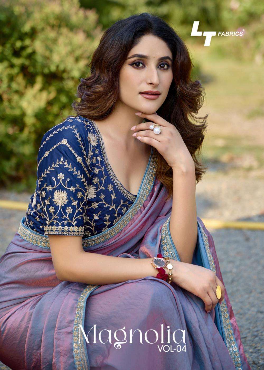 Lt Fashions Presents Magnolia Vol-4 Malai Silk Traditional Saree Catalog Wholesaler And Exporter 