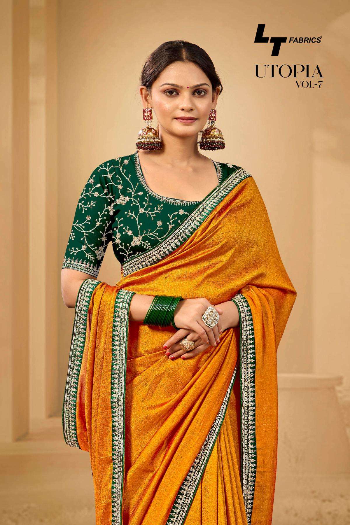 lt fashions presents utopia vol-7 traditional malai silk saree catalog wholesaler and exporter in surat 