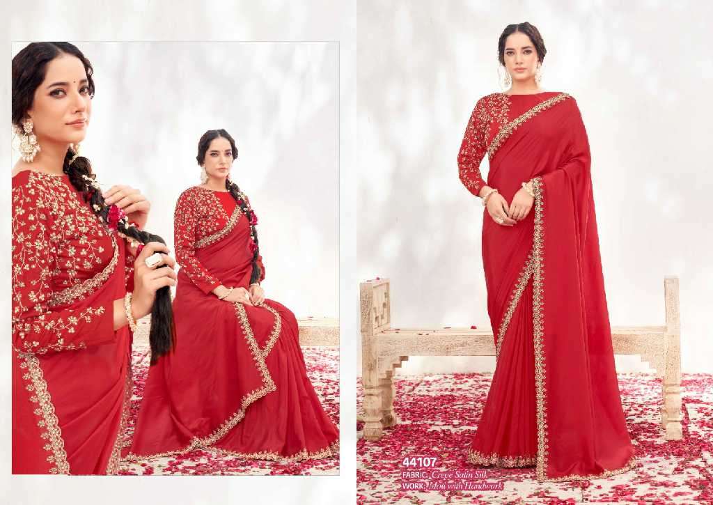 Mahotsav Presents Norita 44100 Series Varya Wholesale Party Wear Designer Sarees Catalog Wholesaler And Exporter 
