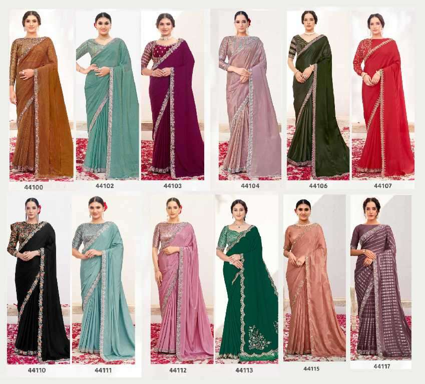 Mahotsav Presents Norita 44100 Series Varya Wholesale Party Wear Designer Sarees Catalog Wholesaler And Exporter 