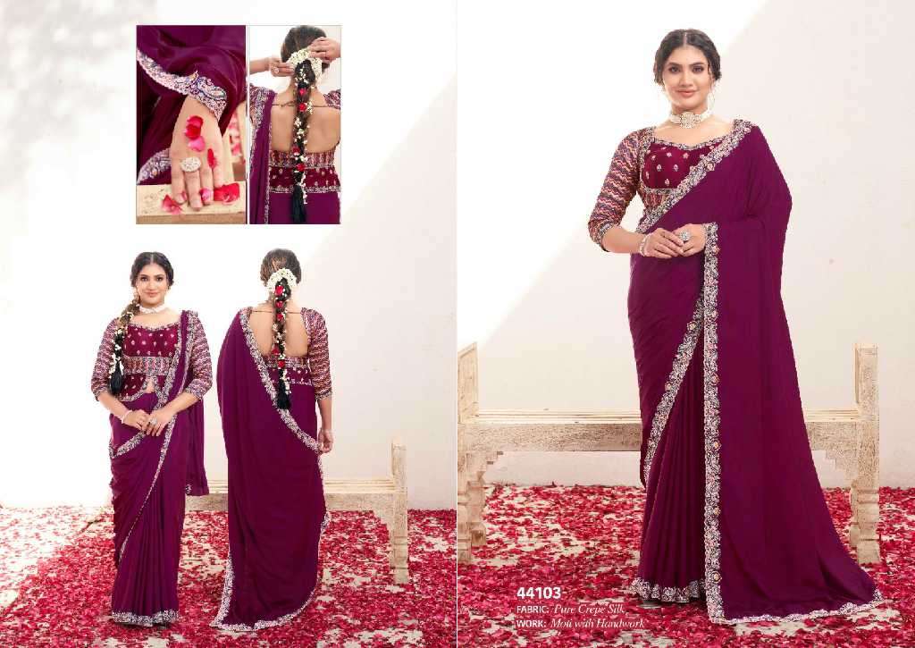 Mahotsav Presents Norita 44100 Series Varya Wholesale Party Wear Designer Sarees Catalog Wholesaler And Exporter 