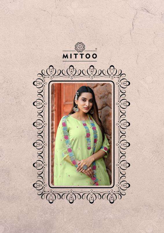 Mittoo Presents Saanj Modal Silk Fully Stitch Classic Look Kurtis Catalog Wholesaler And Exporter 