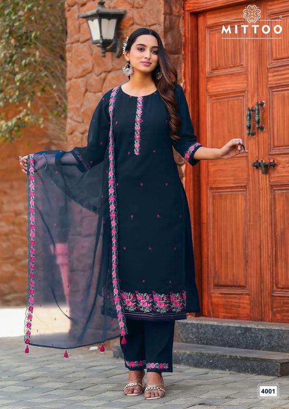 Mittoo Presents Saanj Modal Silk Fully Stitch Classic Look Kurtis Catalog Wholesaler And Exporter 