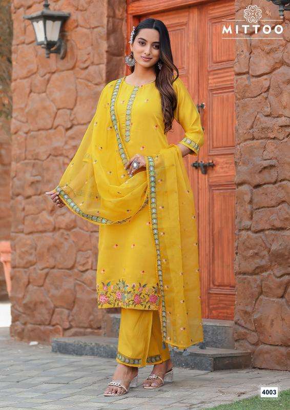 Mittoo Presents Saanj Modal Silk Fully Stitch Classic Look Kurtis Catalog Wholesaler And Exporter 