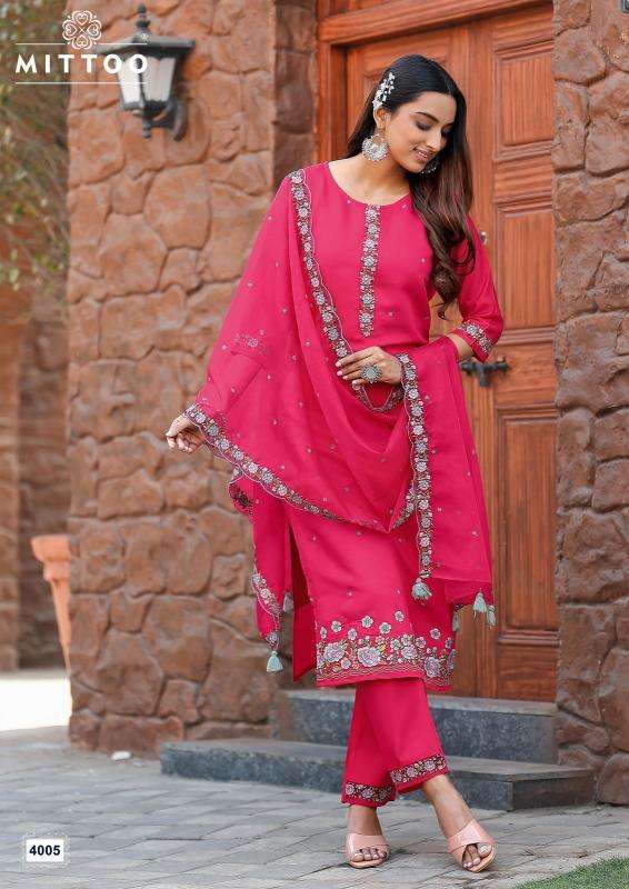 Mittoo Presents Saanj Modal Silk Fully Stitch Classic Look Kurtis Catalog Wholesaler And Exporter 