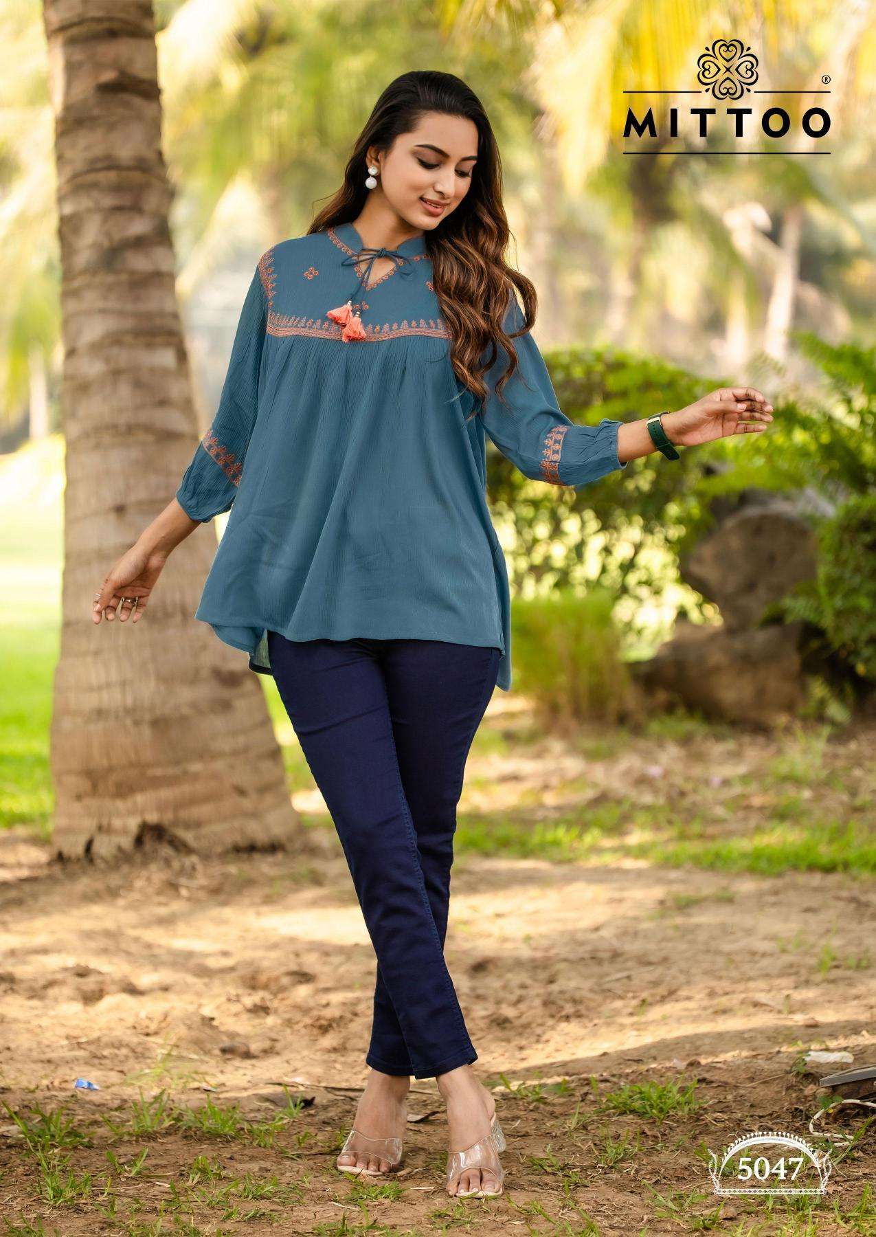 Mittoo Presents Victoria Vol-9 Short Tops Catalog Wholesaler And Exporter in surat