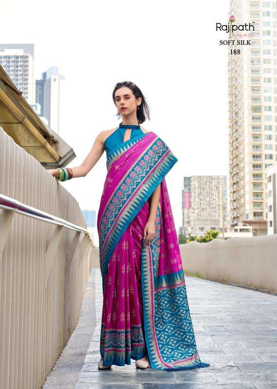 Rajpath Presents Qutab Minar Soft Silk Womens Indian Sarees Catalog Wholesaler And Exporter In Surat