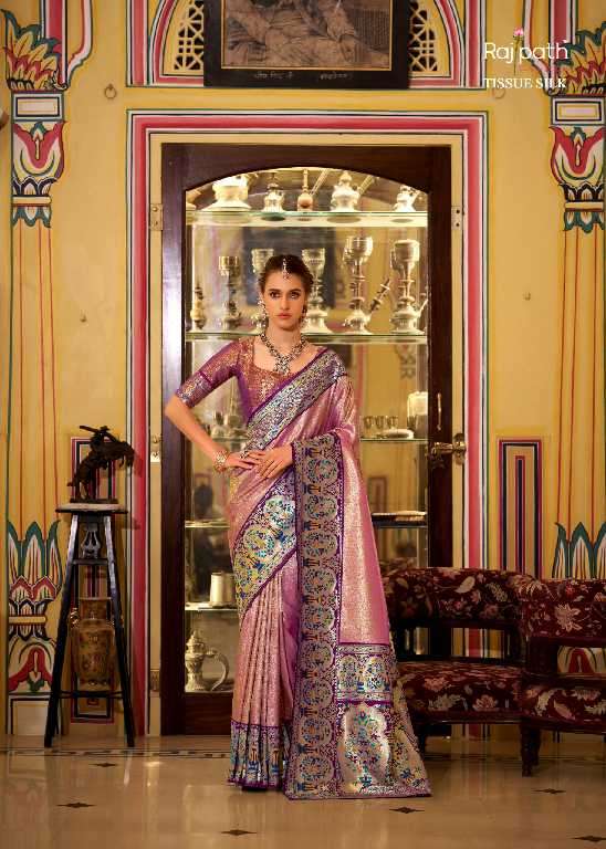 Rajpath Presents Virashat Silk Wholesale Soft Tissue Silk Party Wear Sarees Catalog Wholesaler And Exporter 