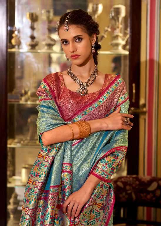 Rajpath Presents Virashat Silk Wholesale Soft Tissue Silk Party Wear Sarees Catalog Wholesaler And Exporter 